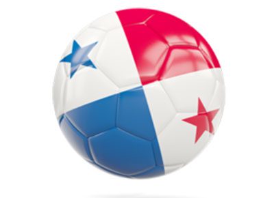 Football Color of Panama Logo - A shield in red, white, and blue with a star and football in the center, representing the emblem of the Panamanian football team