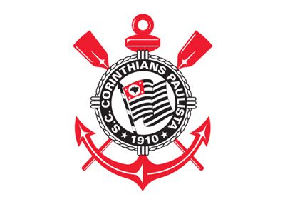 Football colored in the colors of the corinthians logo