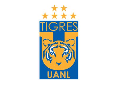 Football colored in the colors of the uanl logo
